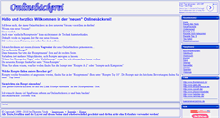 Desktop Screenshot of onlinebaeckerei.de
